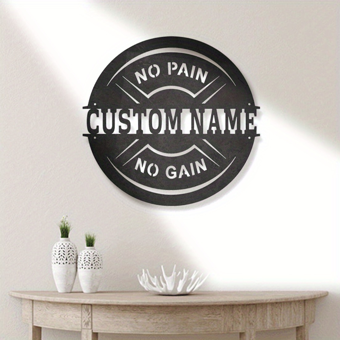 Home Gym Names - Personalized Vintage Metal Wall Art -