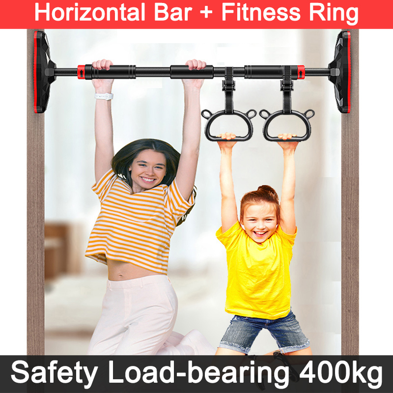 Home Gym Upper Body Workout - 140-180cm Adjustable Pull Up Bar for