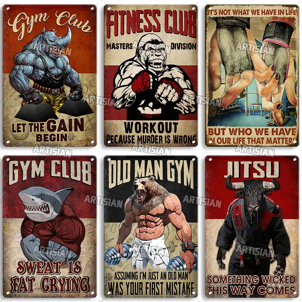 Home Gym Room - Old Man Gym Club Inspirational Phrase