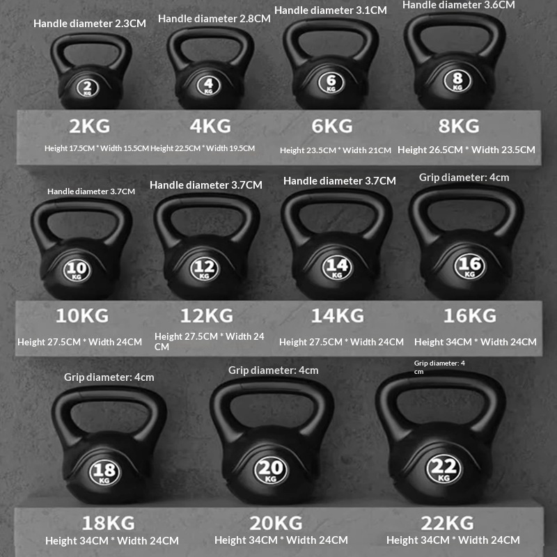 Home Gym Kit For Men - 2026 Fitness Adjustable 8kg Kettlebell Ergonomic