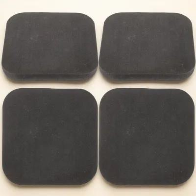 Home Gym Rubber Flooring - 4Pcs Exercise Equipment Mat Treadmill Mat