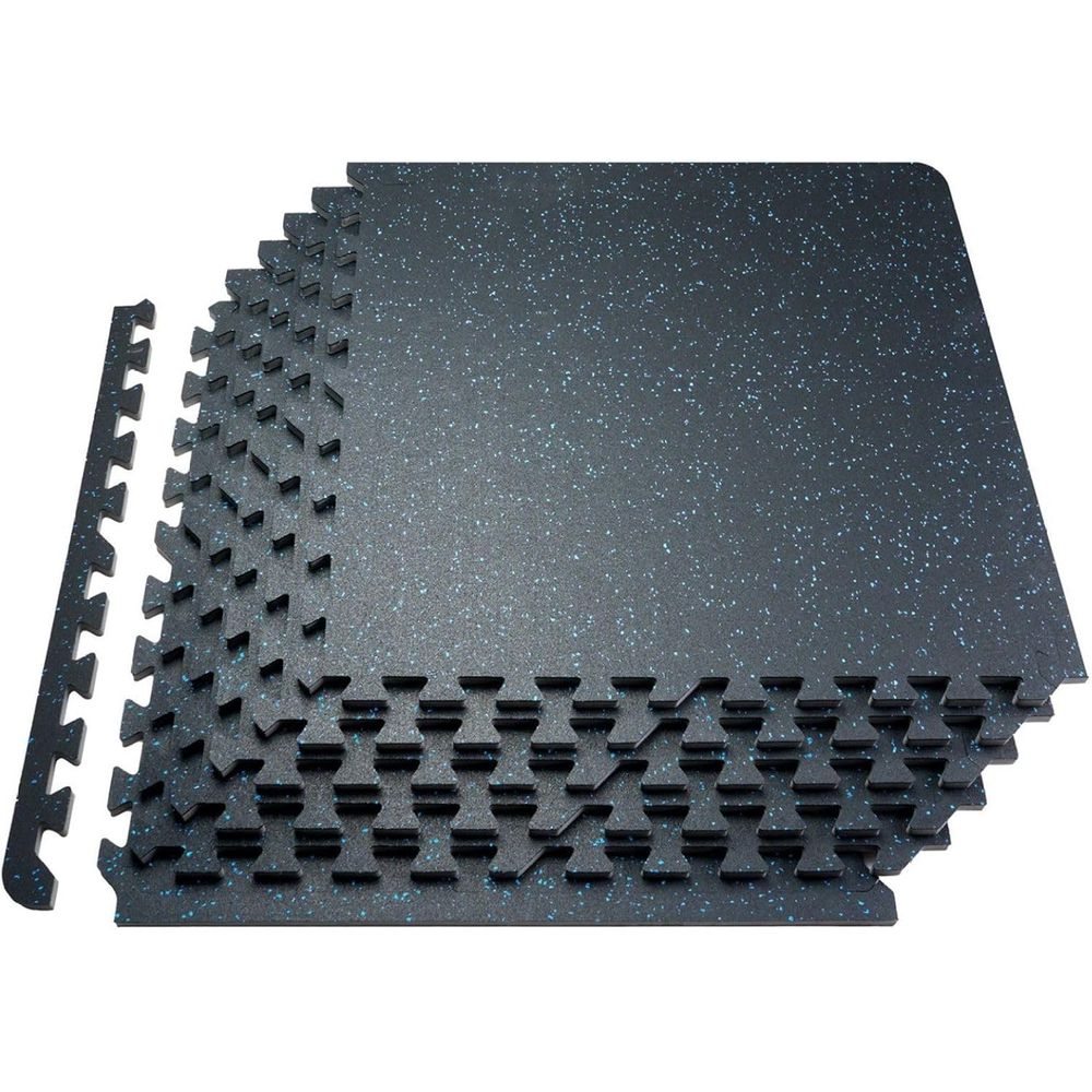 Home Gym Rubber Flooring - Interlocking Foam Rubber Workout Mats -