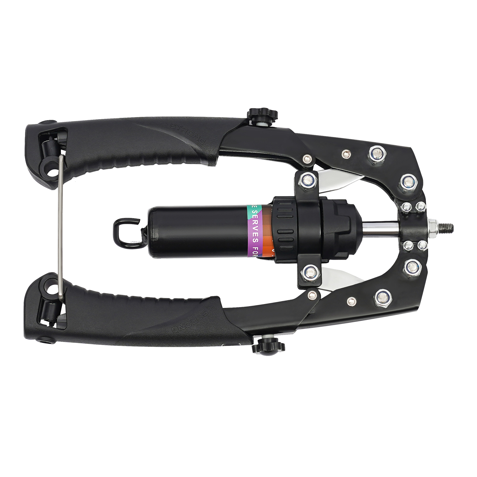 Home Gym Upper Body Workout - Black /Red Hydraulic Power Twister, Stretching