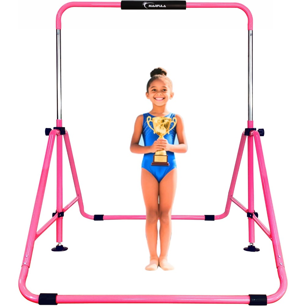 Home Gym Kids - Foldable Gymnastics Bar for Kids Adjustable