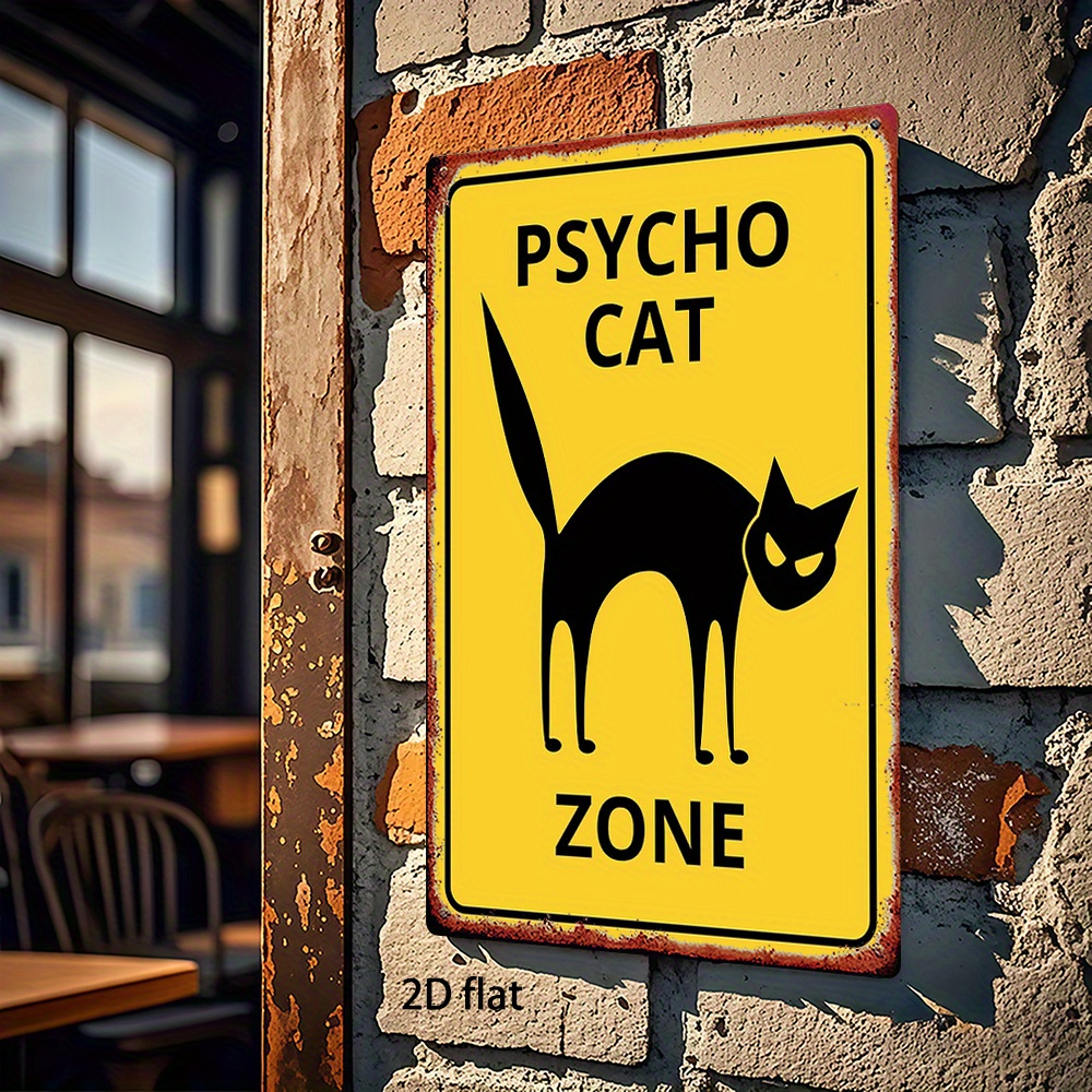 Home Zone Gym - （2D Tin painting）1pc, Metal Sign, Psycho