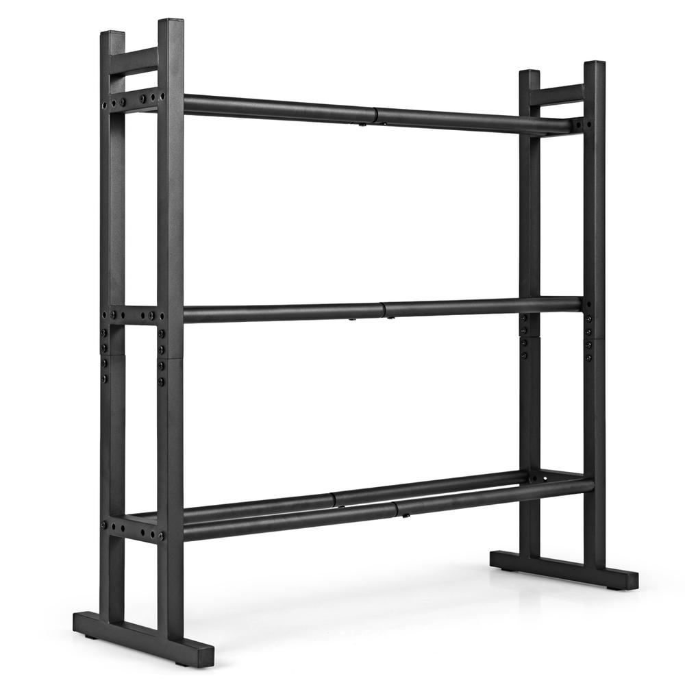Home Gym Fitness - Heavy Duty 3-Tier Dumbbell Rack, Powder