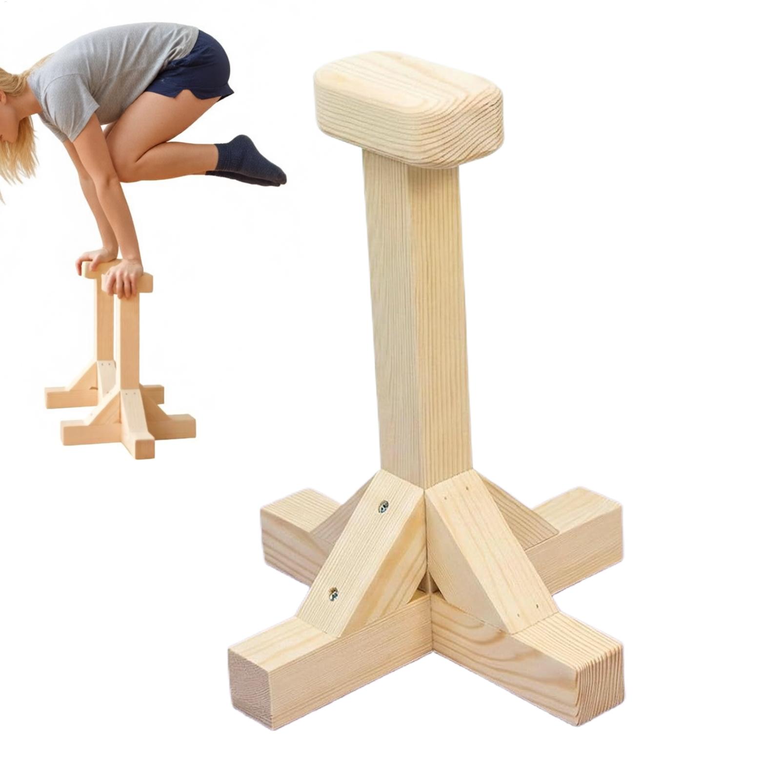 Home Gym Kit For Men - Handstand Bar Wooden Ergonomic Strength Training