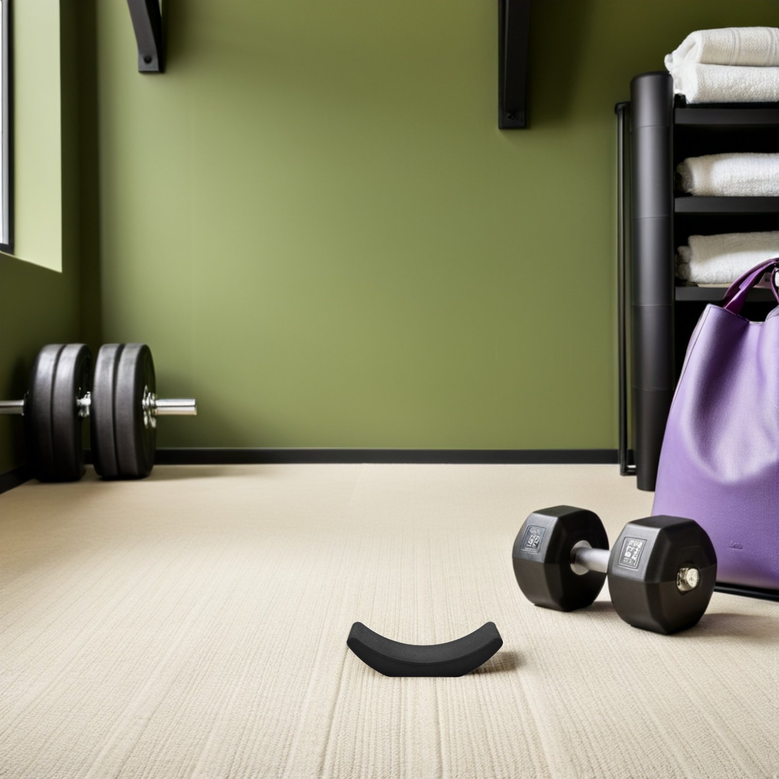 Home Gym Rubber Flooring - 4Pcs Dumbbell Rack Rubber Pads Heavy