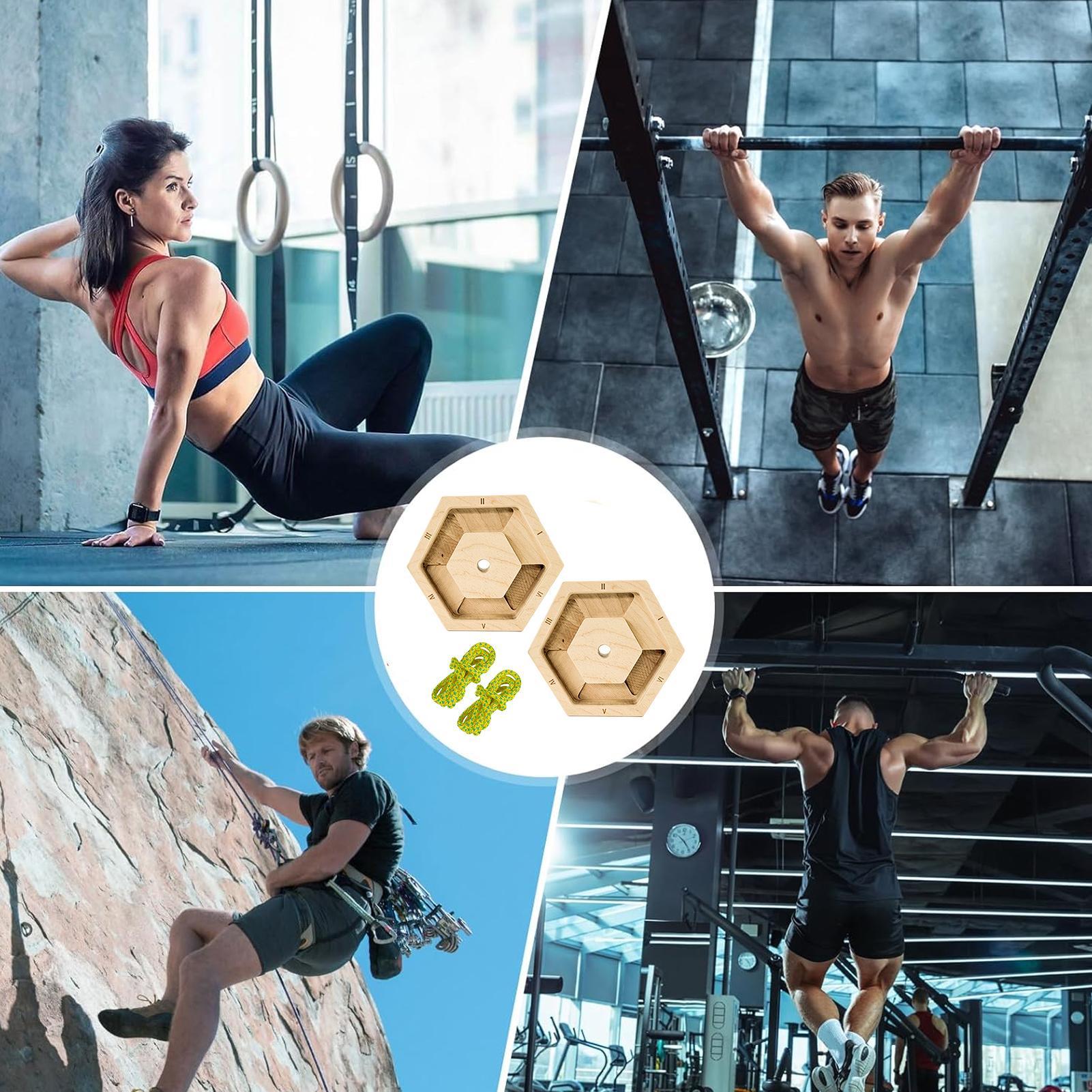 Home Gym Practice - Hexagonal Wooden Finger Exerciser - Portable