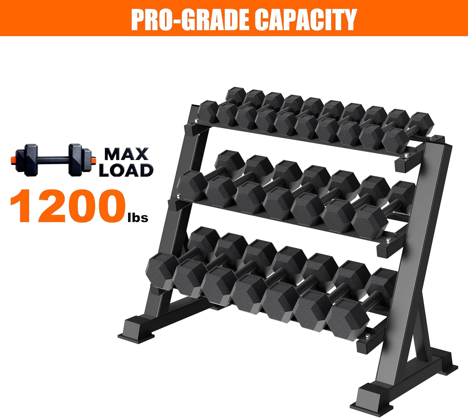 Heavy Duty Three Tier Dumbbell - огляд і ціна Home Gym Fitness