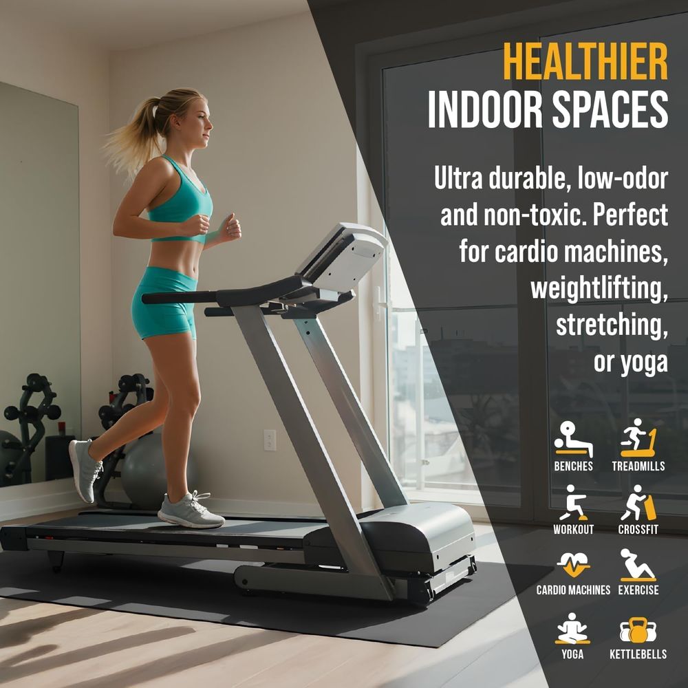100% Recycled Thick Rubber Mat - огляд і ціна Home Gym Rubber Flooring