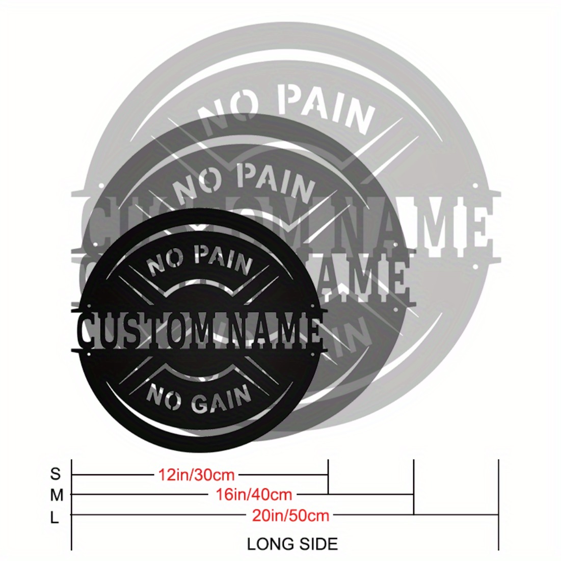 Personalized Vintage Metal Wal - огляд і ціна Home Gym Names