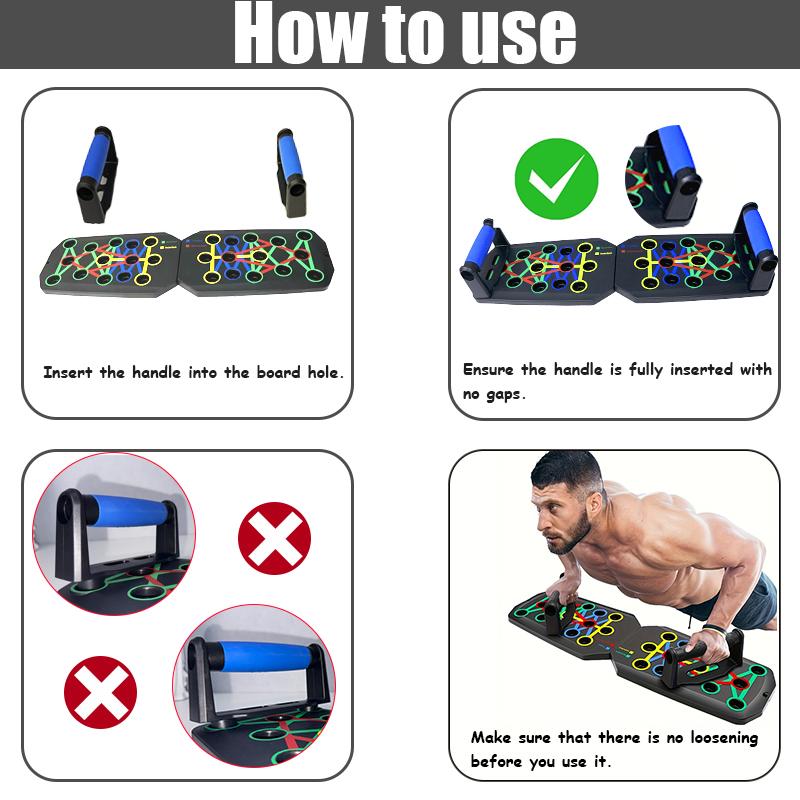 Upgraded Push Up Board 28 Hole - огляд і ціна Home Gym Upper Body Workout