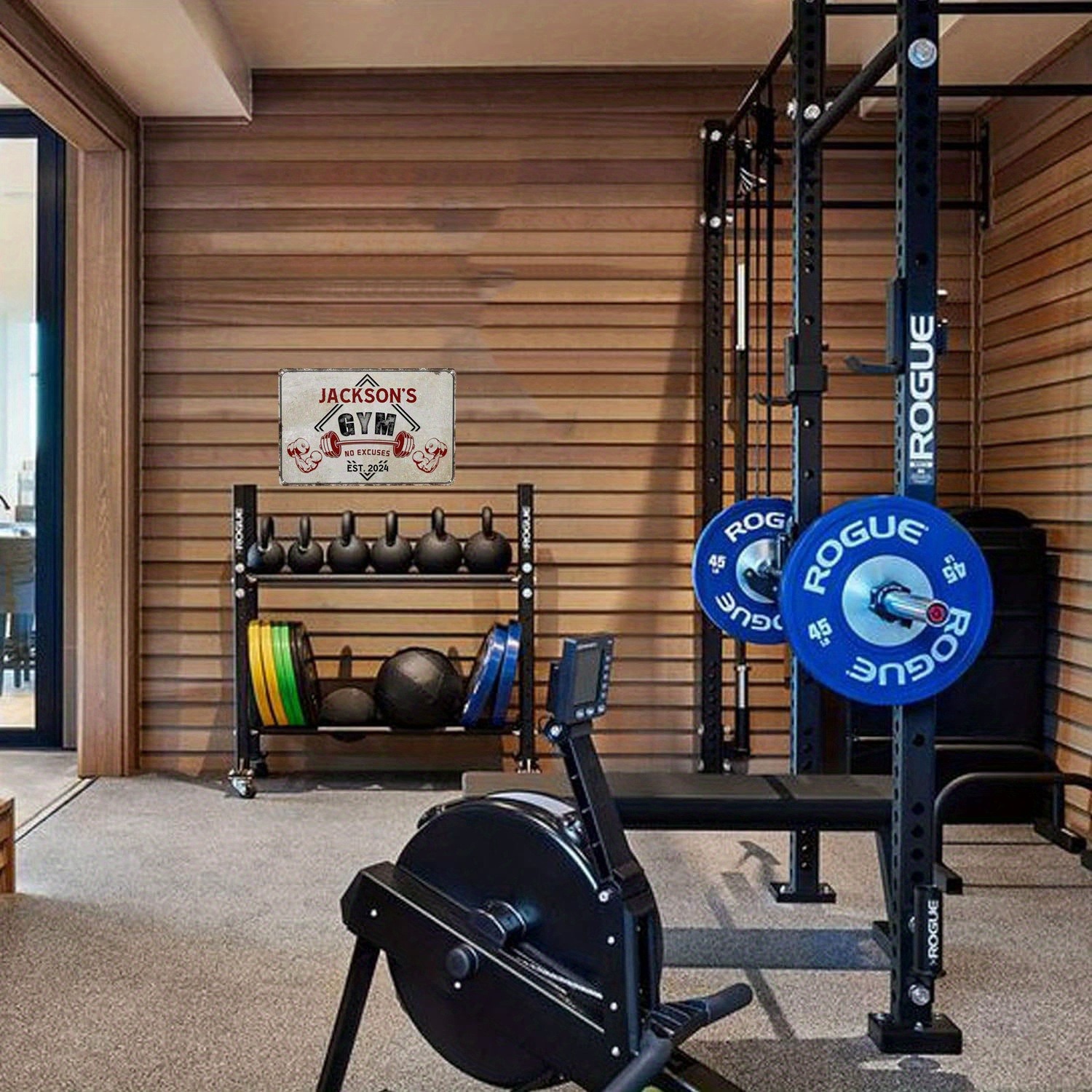 1pc Custom Name Gym Plaque,Per - огляд і ціна Home Gym Names