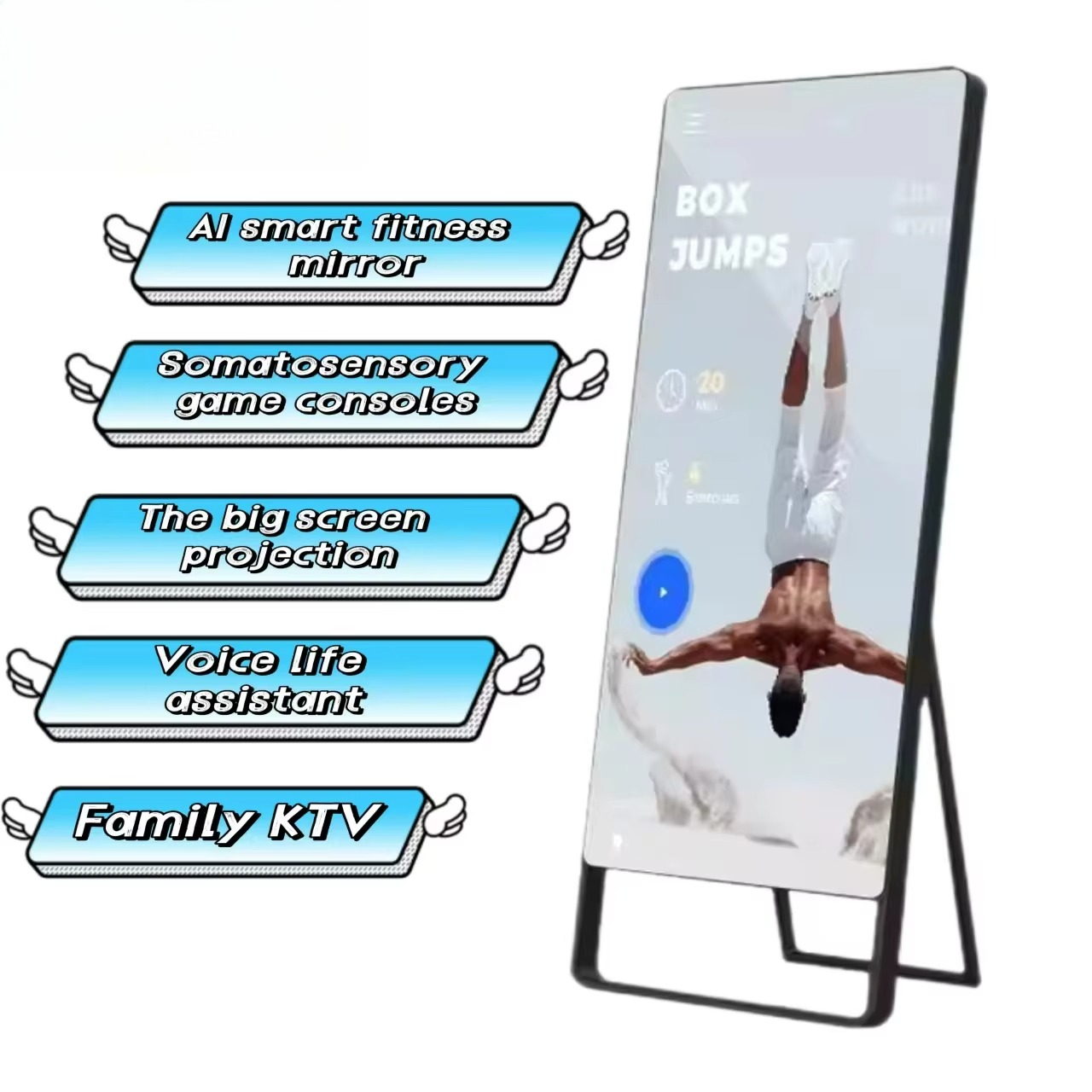 Personal Trainer Mirror Floor  - огляд і ціна Home Gym Rubber Flooring