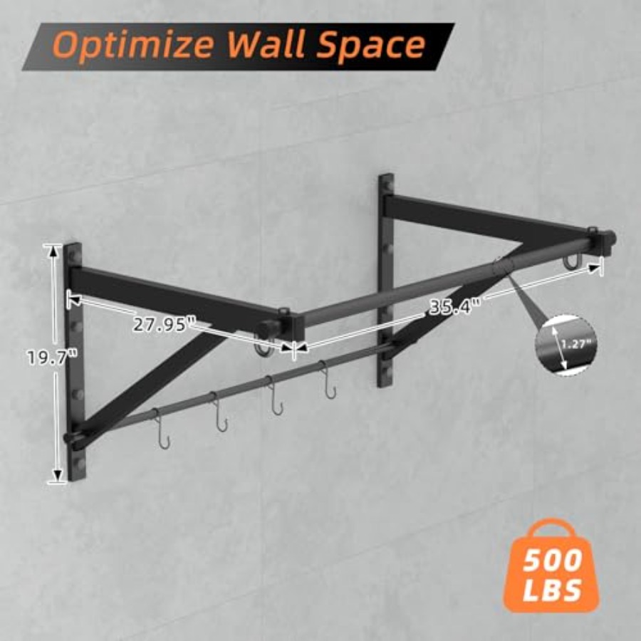 Heavy Duty Wall Mounted Chin U - огляд і ціна Home Gym Upper Body Workout