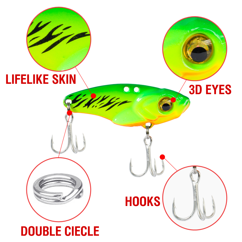 6PCS Metal VIB Lure 5g 7g 10g  - огляд і ціна Wobble Board Balance