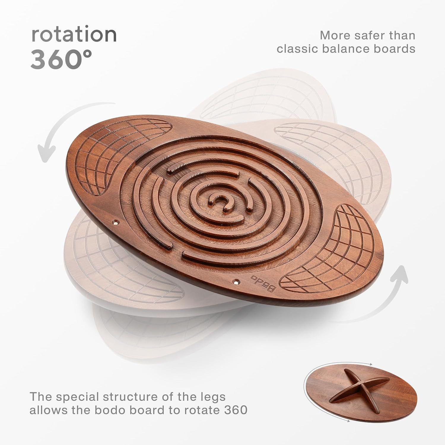 Wooden Balance Board with Funn - огляд і ціна Wobble Board Balance