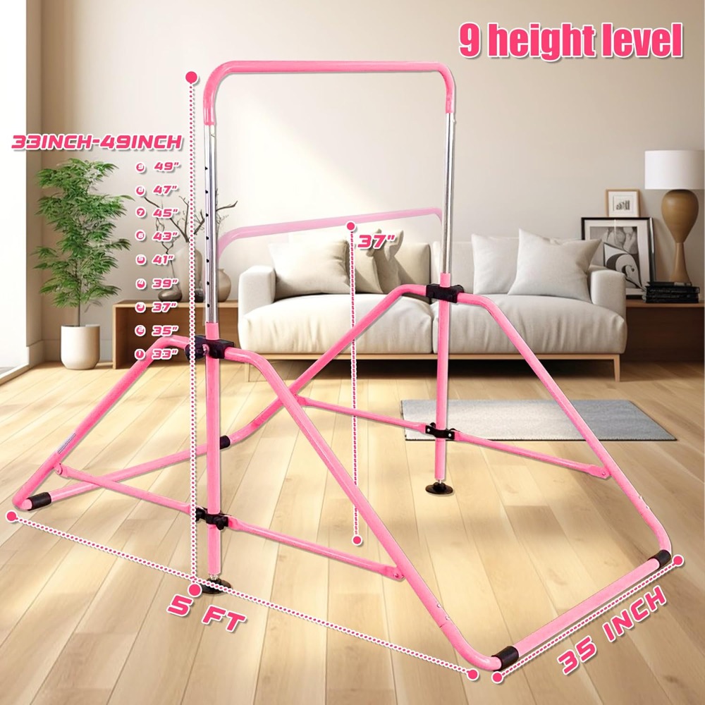 Foldable Gymnastics Bar for Ki - огляд і ціна Home Gym Kids