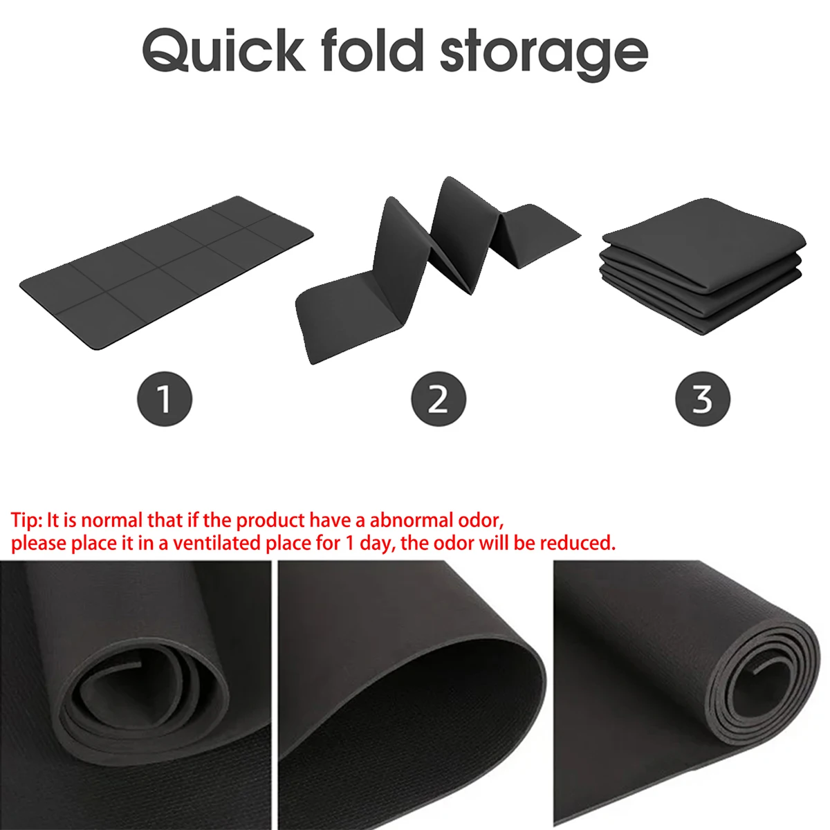 Foldable Yoga Mat Eco Friendly - огляд і ціна Home Gym Rubber Flooring