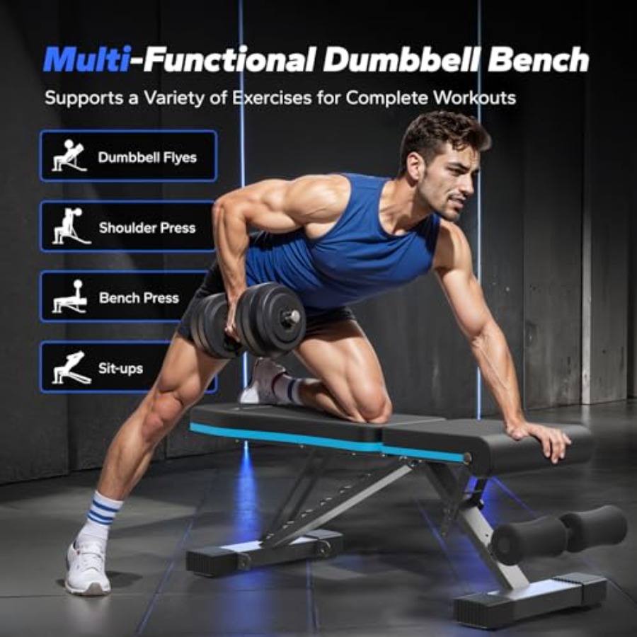 Foldable Weight Bench for Home - огляд і ціна Home Gym With Leg Press