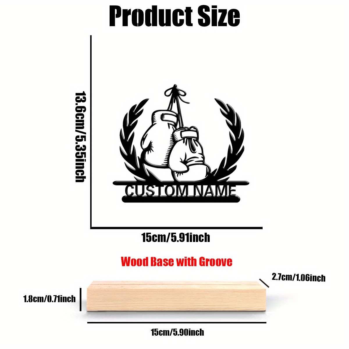 Personalized Boxer Metal Statu - огляд і ціна Home Gym Names