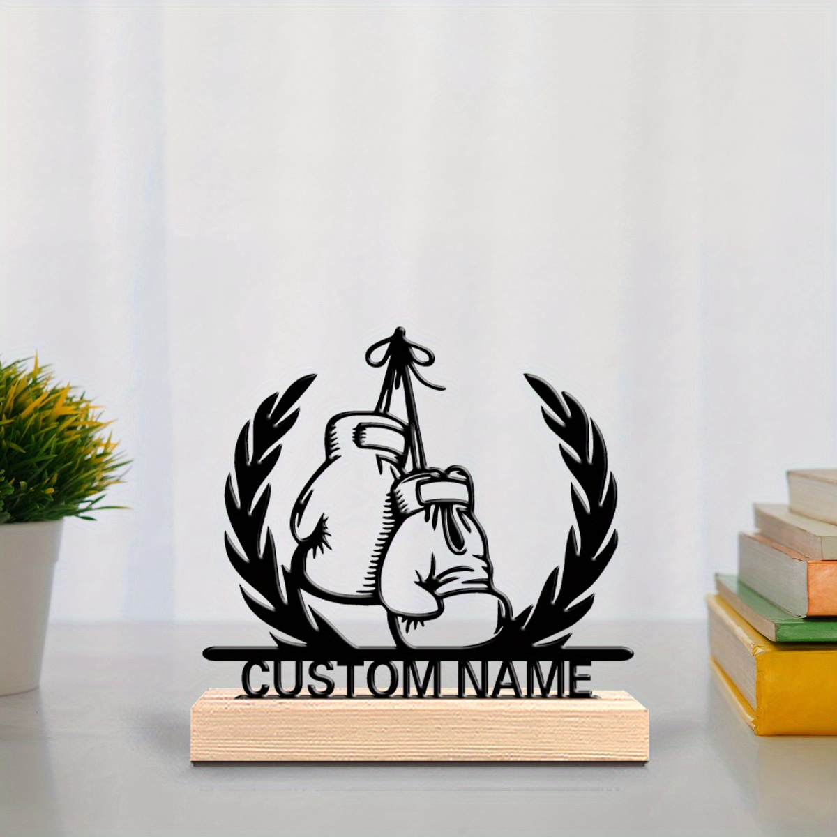 Personalized Boxer Metal Statu - огляд і ціна Home Gym Names