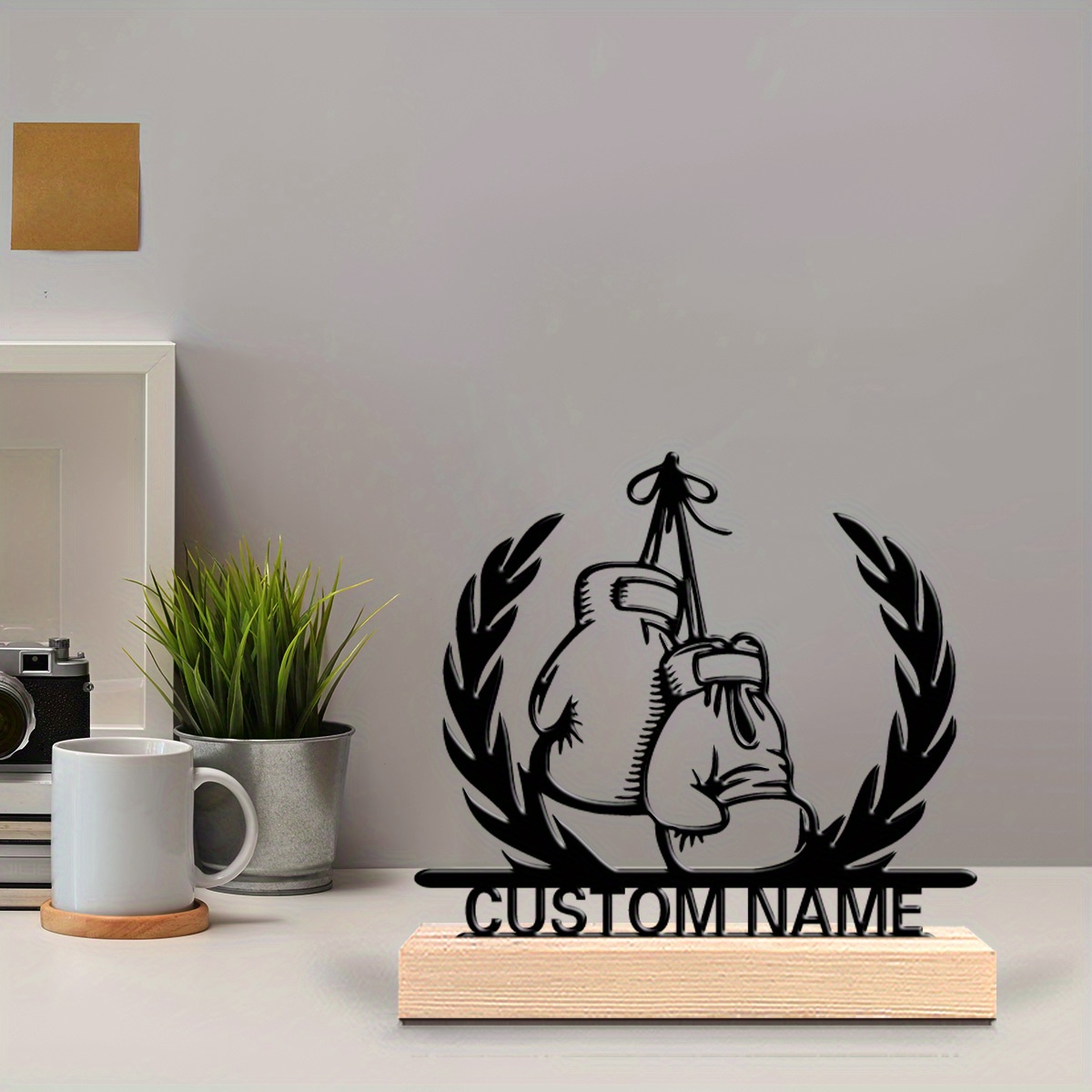 Personalized Boxer Metal Statu - огляд і ціна Home Gym Names
