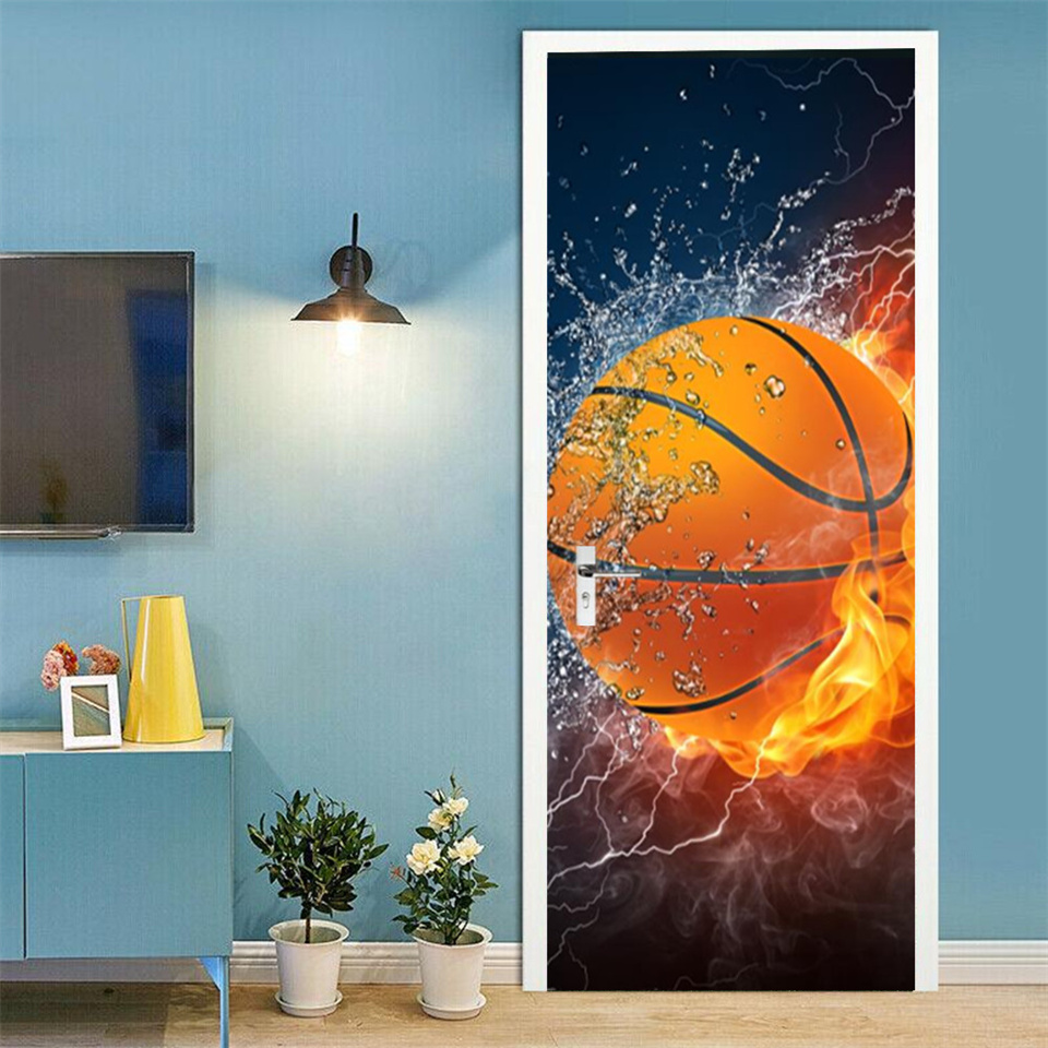 Football Basketball 3D Wallpap - огляд і ціна Home Gym Room