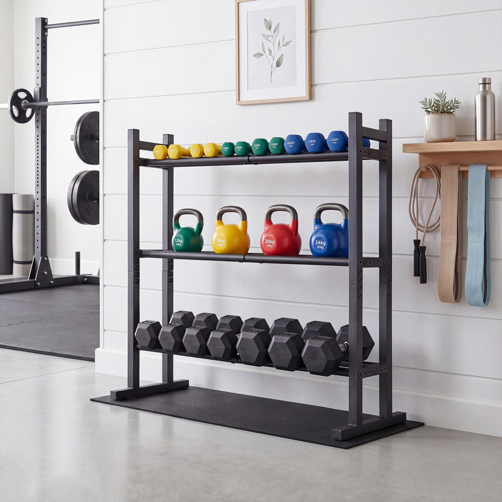 Heavy Duty 3-Tier Dumbbell Rac - огляд і ціна Home Gym Fitness