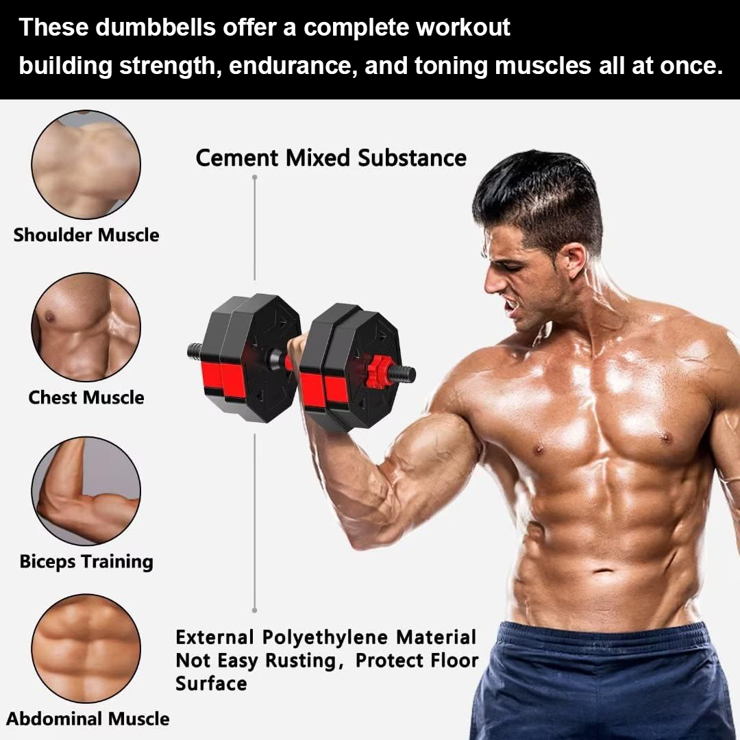 Adjustable Dumbbell to Barbell - огляд і ціна Home Gym Kit For Men