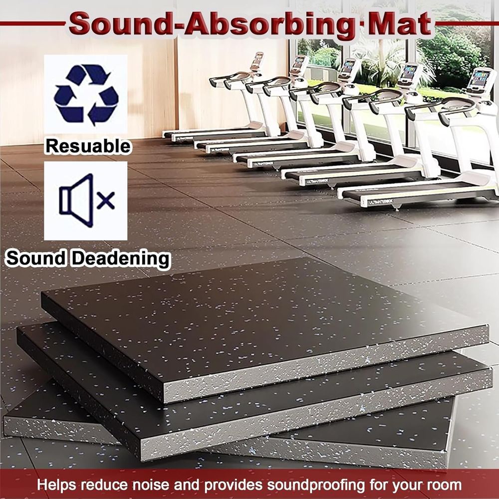 40x40 Inch Interlocking Floor  - огляд і ціна Home Gym Rubber Flooring