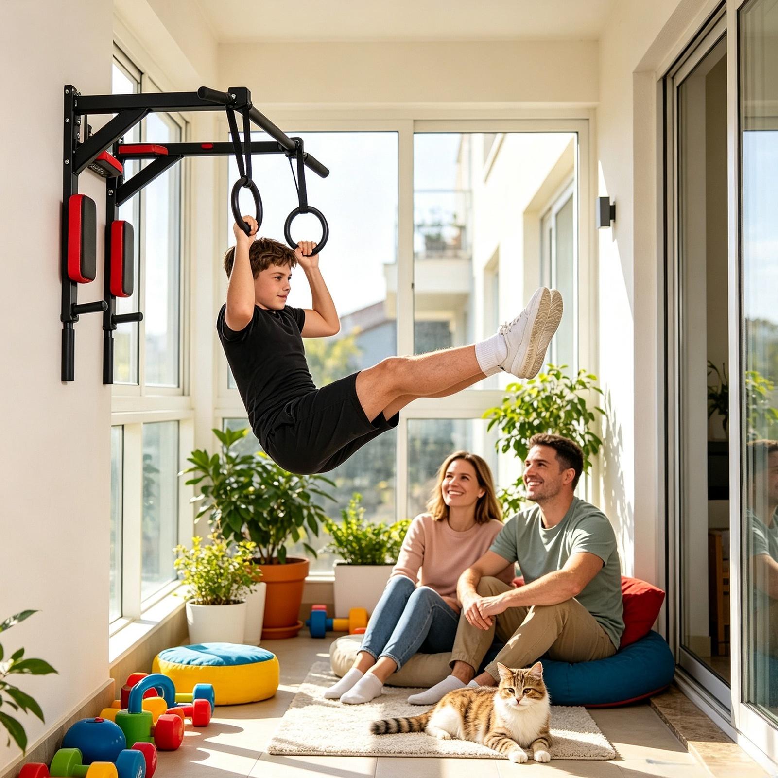 Pull Up Bar Wall Mounted Upper - огляд і ціна Home Gym Upper Body Workout