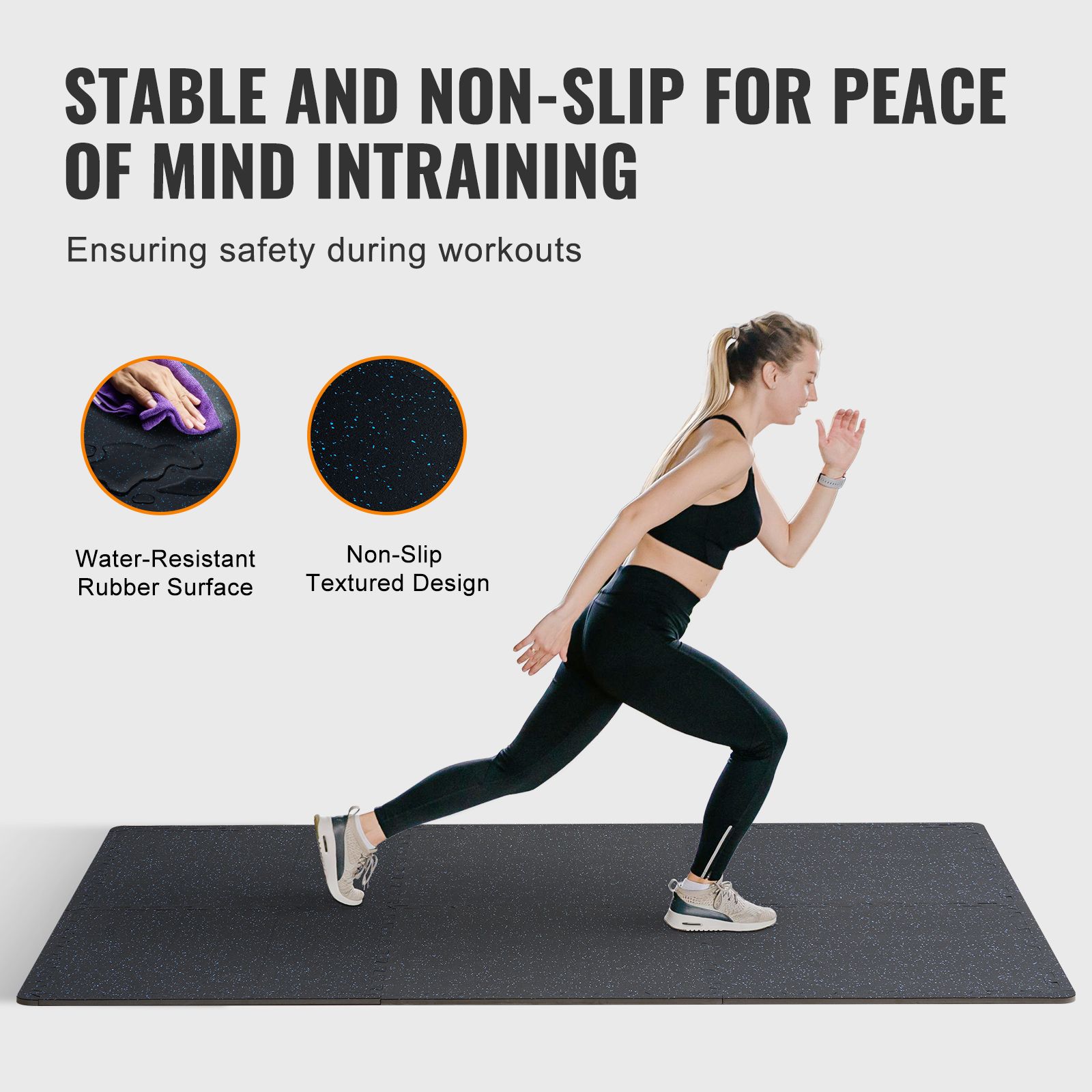 0.56 Inch Thick Gym Floor Mats - огляд і ціна Home Gym Rubber Flooring