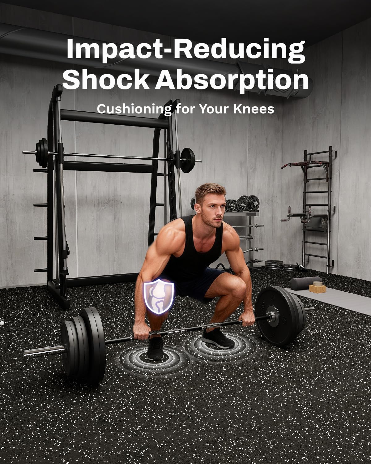 0.56in Thick 48 Sq Ft Exercise - огляд і ціна Home Gym Rubber Flooring