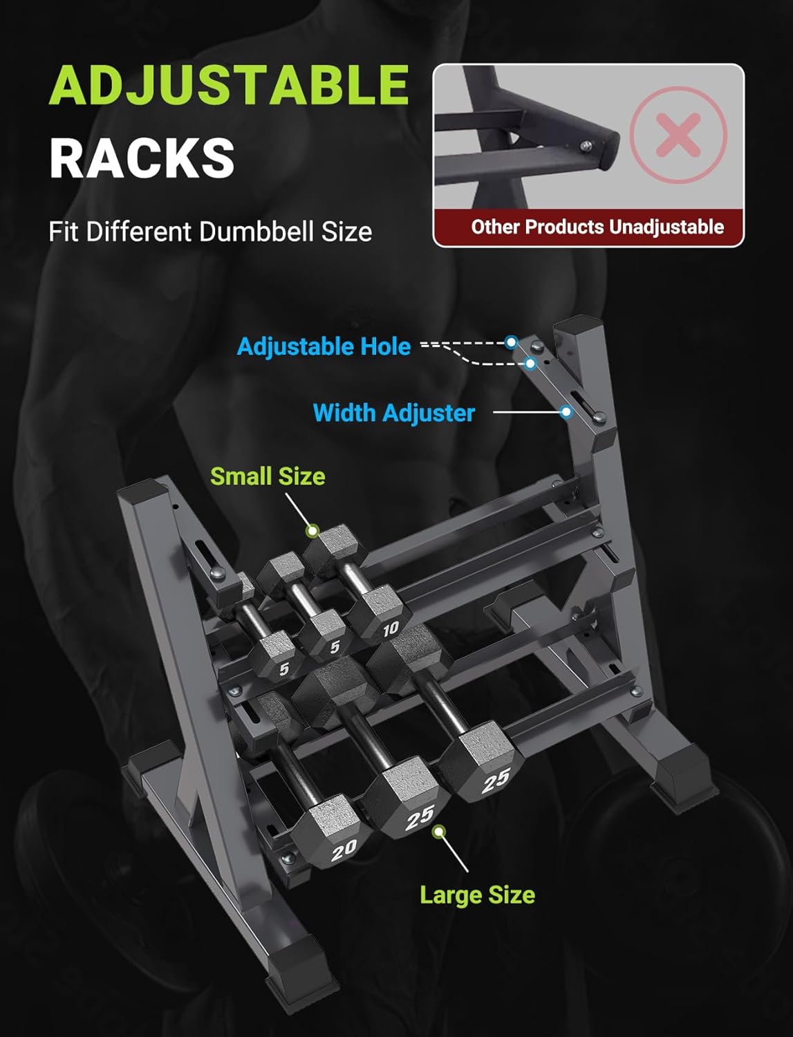 Home Gym Dumbbell Rack, 3 & 5  - огляд і ціна Home Gym Rack